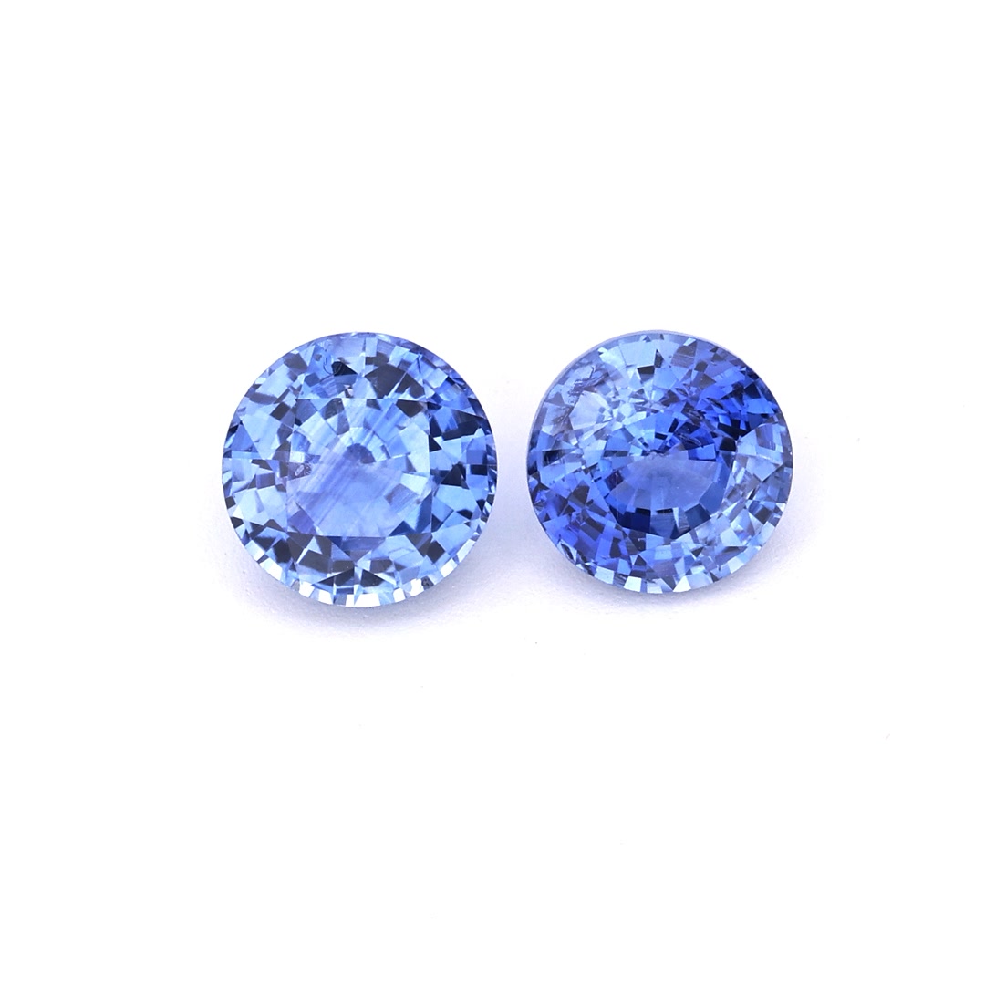 2.73 ct. Unheated Blue Sapphires