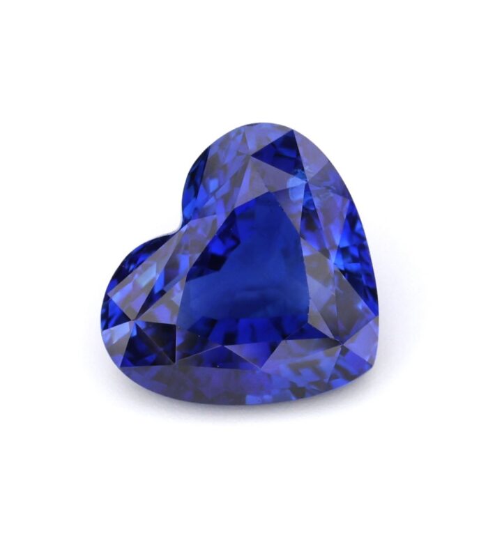 3.90 ct. Heart Blue Sapphire